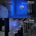 1w Blue LED Night Light 2 USB Ports Automatic Sensor Dusk To Dawn A78B