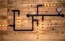 2w Vintage LED Tube Light Bulb B22 Clear Glass Tree Filament T28