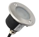 5w Outdoor Ground Walkover Light Round Warm White Brushed Chrome GL02WW