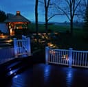 Mini LED Blue Brick Light Outdoor Step Wall Light 70mm Square IP54 ZLC060B