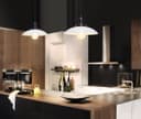 Retro Vintage White Ceiling Light Shade Metal Industrial Hanging Pendant Light Black Fitting 