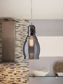 Smoke Grey Glass Ceiling Light Shade Pendant Chrome Modern Retro Vintage 