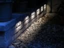 Mini LED Brick Light Outdoor Step Wall Light 70mm Square IP54 Cool White ZLC052CW