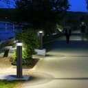 3w Modern Outdoor LED Cool White Bollard Light Stainless Steel Black Finish ZLC304CW