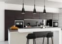 Modern Scone Ceiling Pendant Light Black Metal Slim Lampshade Contemporary M0128 with 7w E14 Candle CW 