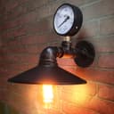 Industrial Water Pipe Wall Light with Pressure Gauge M0164