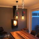 Industrial Water Pipe Vintage Ceiling Rope Pendant Light with Valve Tap M0168