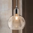 Modern Mini Globe Clear Glass Pendant Light M0185