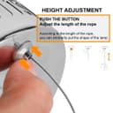 Modern Round Chandelier LED Ring Pendant Ceiling Light Cool White M0171