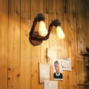 Twin Vintage Industrial Pipe Wall Light M0191P