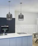 Modern Vintage Glass Grey Pendant Light M0202