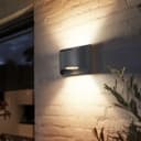 Modern LED Outdoor Wall Light Black Warm White ZLC324WW