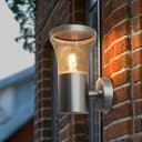 Modern LED Single Outdoor Wall Light Stainless Steel ZLC337 with 5W LED Candle WW