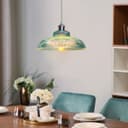 Retro Vintage Blue Glass Ceiling Pendant Light M0216