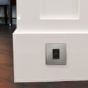 1 Gang Ethernet Port Data Socket CAT 5 Wall Plate Brushed Chrome Gloss N442DME