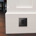 1 Gang Ethernet Port Data Socket CAT 5 Wall Plate Black Nickel Polished N442GME