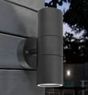 2 X Outdoor Black Double Wall Light ZLC035B
