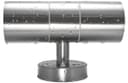 2 X Modern Outdoor Stainless Steel Double Wall Light ZLC03