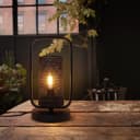 Vintage Industrial Wick Lantern Table Lamp M0233