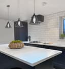 Modern Vintage Glass Scone Smoked Grey Ceiling Pendant Lamp M0226