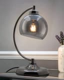 Modern Smoked Glass Globe Table Lamp M0234