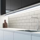 15w LED T5 Under Cabinet Link Light 6000k Cool White 220-240v AC Pack of 3 x 395mm with Plug UC393