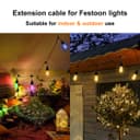 3M Extension Wire for Festoon Party Light Heavy Duty Outdoor Connecting Cable