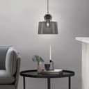 Modern Vintage Grey Smoked Glass Pendant Lamp M0224