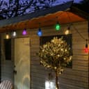 10 Bulb 10M Outdoor LED Festoon String Lights Fairy Coloured Vintage Bulbs