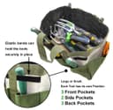 Garden Tool Bag Organizer Heavy Duty 8 Pocket Gardening Hand Tool Storage GTB01