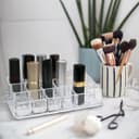 Cosmetic Clear Make Up Organiser Acrylic 18 Sections for Lipstick Lip gloss Nail Polish M8118
