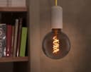 2w Vintage LED G125 Bulb E27 Spiral Filament Smoke Grey