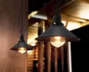Vintage Retro Industrial Metal Black Scone Shade Pendant Light M0238