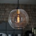2w Vintage LED G95 Bulb E27 Spiral Filament Smoke Grey