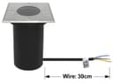 Outdoor Ground Walkover Light Square Stainless Steel Finish IP67 GL11