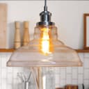 Modern Retro Ceiling Clear Glass Pendant Lamp H3021