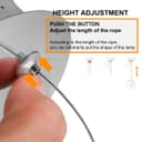 Modern Round Chandelier LED 3 Ring Ceiling Pendant Light Warm White 