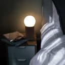 Modern Opaque Globe Opal Sphere Glass Table Lamp H3014