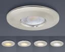 8W Fire Rated Downlights Dimmable Brushed Chrome 