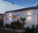 Modern 11W LED Double Outdoor Wall Light Black Warm White ZLC347B
