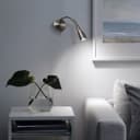 LED Bedside Reading Wall Light Switched Flexible Arm Headboard Light H3035 Cool White 