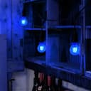 6W LED BLUE Light Bulb E27 Screw Cap Glass A60
