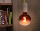 Glass Globe LED Light Bulb Vintage Edison Screw Coil Spiral Filament Grey G125 Gradient E27 GREYG125G