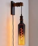 4W LED Decorative Light Bulb Whisky Bottle Yellow Gradient Glass E27 Spiral Filament