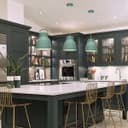 Modern Ceiling Pendant Light Green Shade M0150