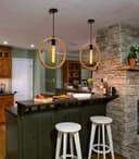 Vintage Industrial Ceiling Hemp Rope Round Pendant Light H3047