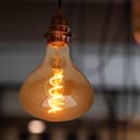 LED Vintage Classic Filament Light Bulb Gold Glass Tear Drop 4w E27 Coil R125