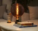 4w Vintage LED Over Sized Globe Glass Spiral Filament Bulb G200 E27 Smoked Grey