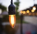 Vintage 4w LED Candle E27 Filament Light Bulb Edison Screw Smoked Gold Glass 2 Pack