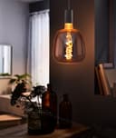 4w LED Decorative Smoked Grey Vase Light Bulb E27 Glass Body Coil Spiral Filament GREYVASE